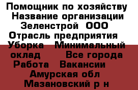 Помощник по хозяйству › Название организации ­ Зеленстрой, ООО › Отрасль предприятия ­ Уборка › Минимальный оклад ­ 1 - Все города Работа » Вакансии   . Амурская обл.,Мазановский р-н